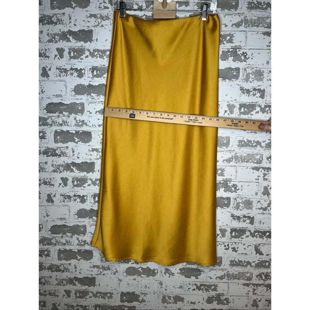 Forever 21 | women a-line yellow dkirt